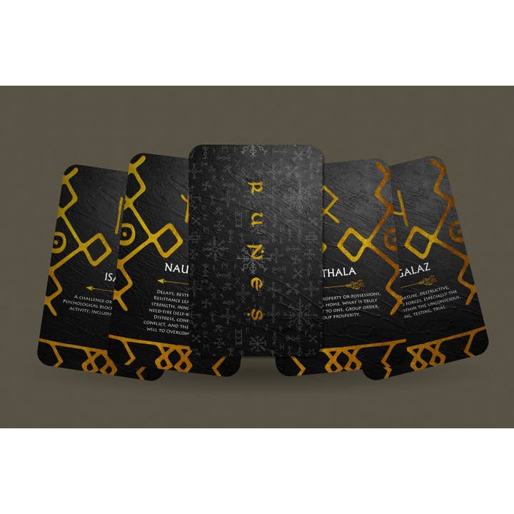 IBIZA TAROT - Wholesale Tarot Cards - Golden Runes Oracle - Norse Cards7