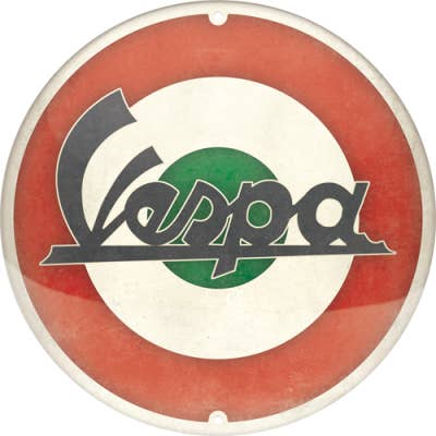 Vespa - Logo Italian 35cm x35cm for wholesale by Casa Grande Ltd