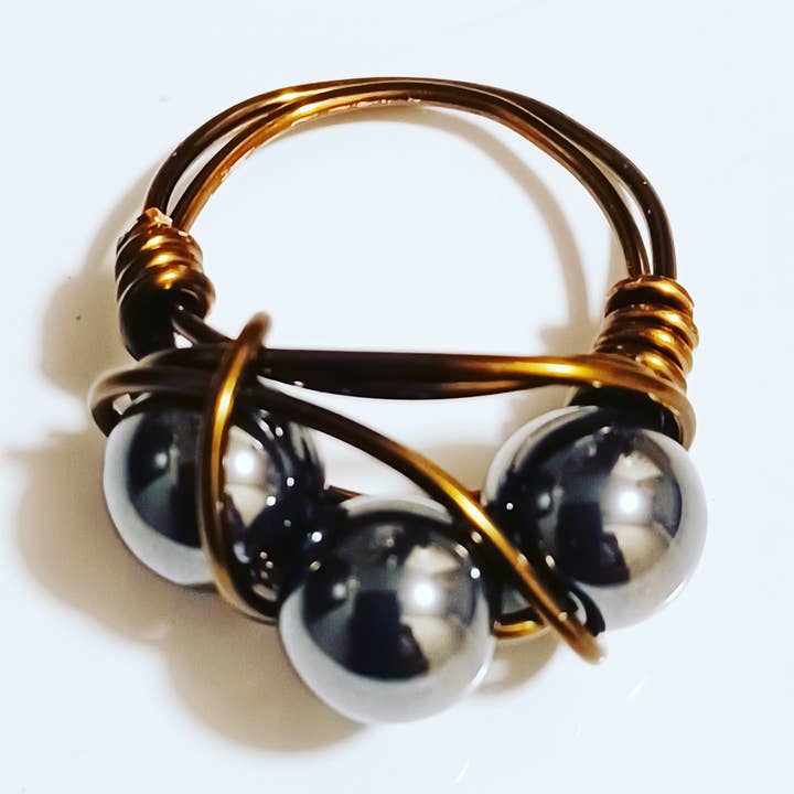 Hematite Statement Ring for wholesale by Design Your Own Jewelry W O R K S H O P