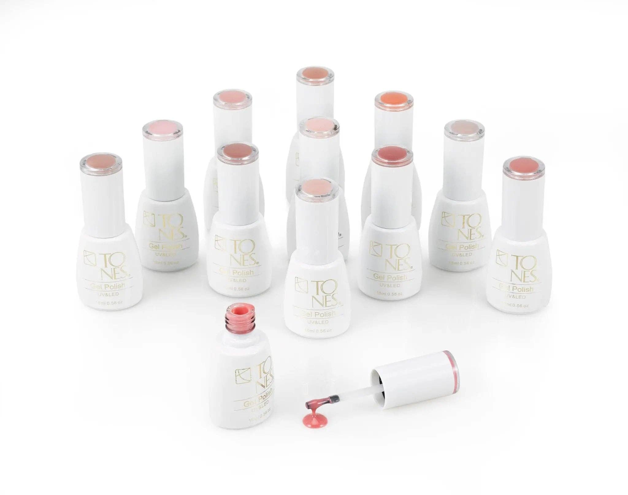 Tones Acrylics | Gels | Nail Art | Nail Tools & Accessories - Wholesale Nail Polish Set - Gel Polish Kit - Nudes | Neutral Nude Gel Set | Gel Nails