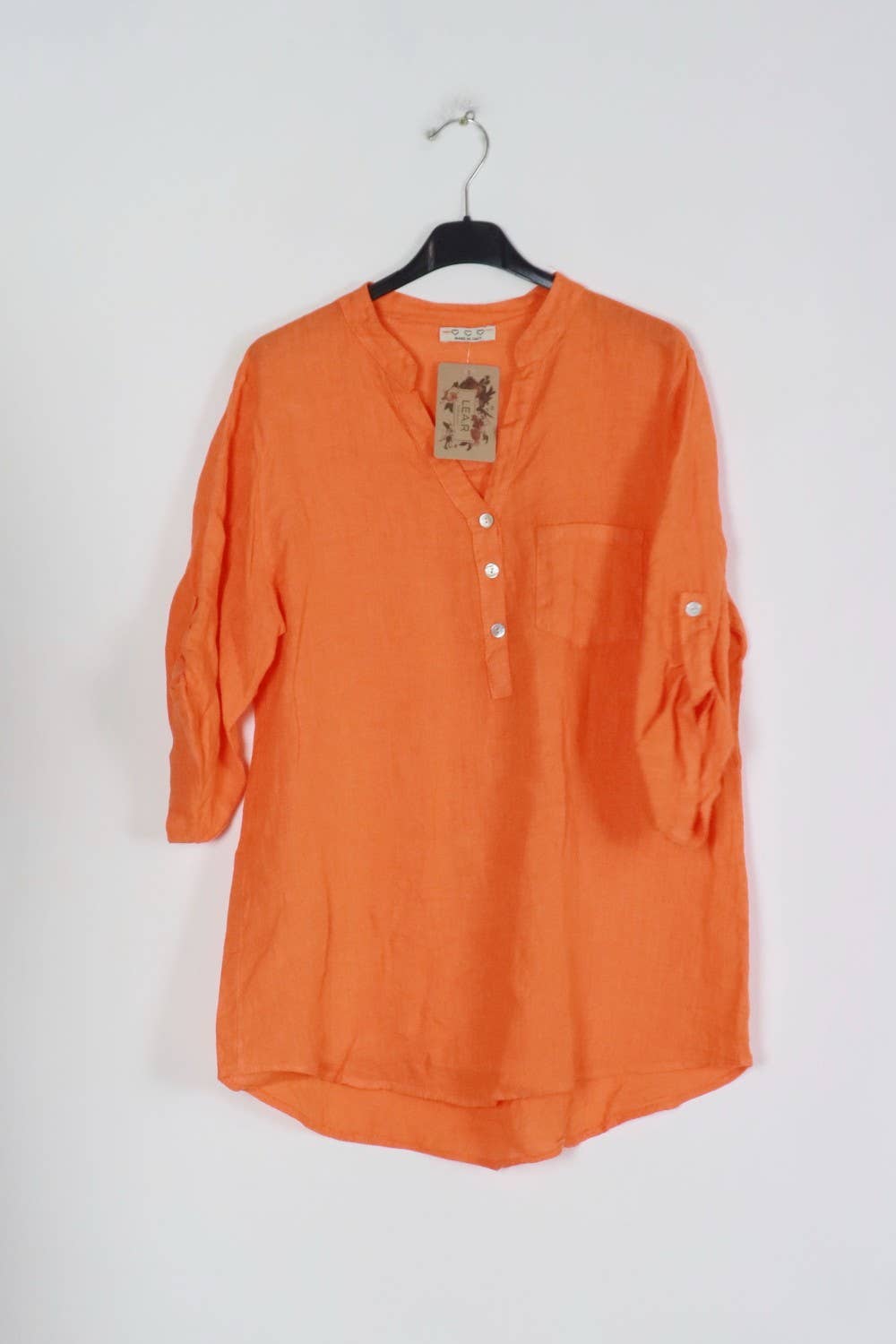 LÉA & LUC - Wholesale Button Down Shirt - Women's - 100% Linen Blouse REF. 636771