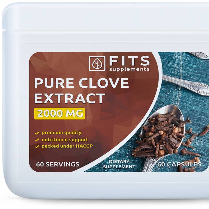 Chiodi di garofano 2000mg 60 capsule per la vendita all'ingrosso da parte di FITS