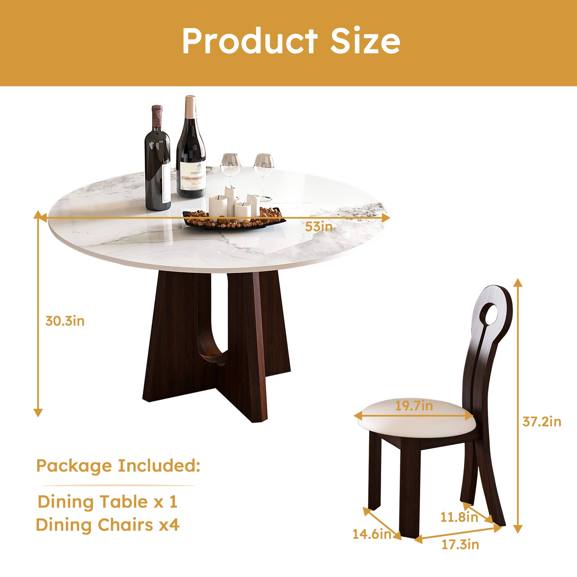 HOMYCASA DESIGN INC - Wholesale Sideboard - Luxury Private Club Dining Area with Marble Dining Set9