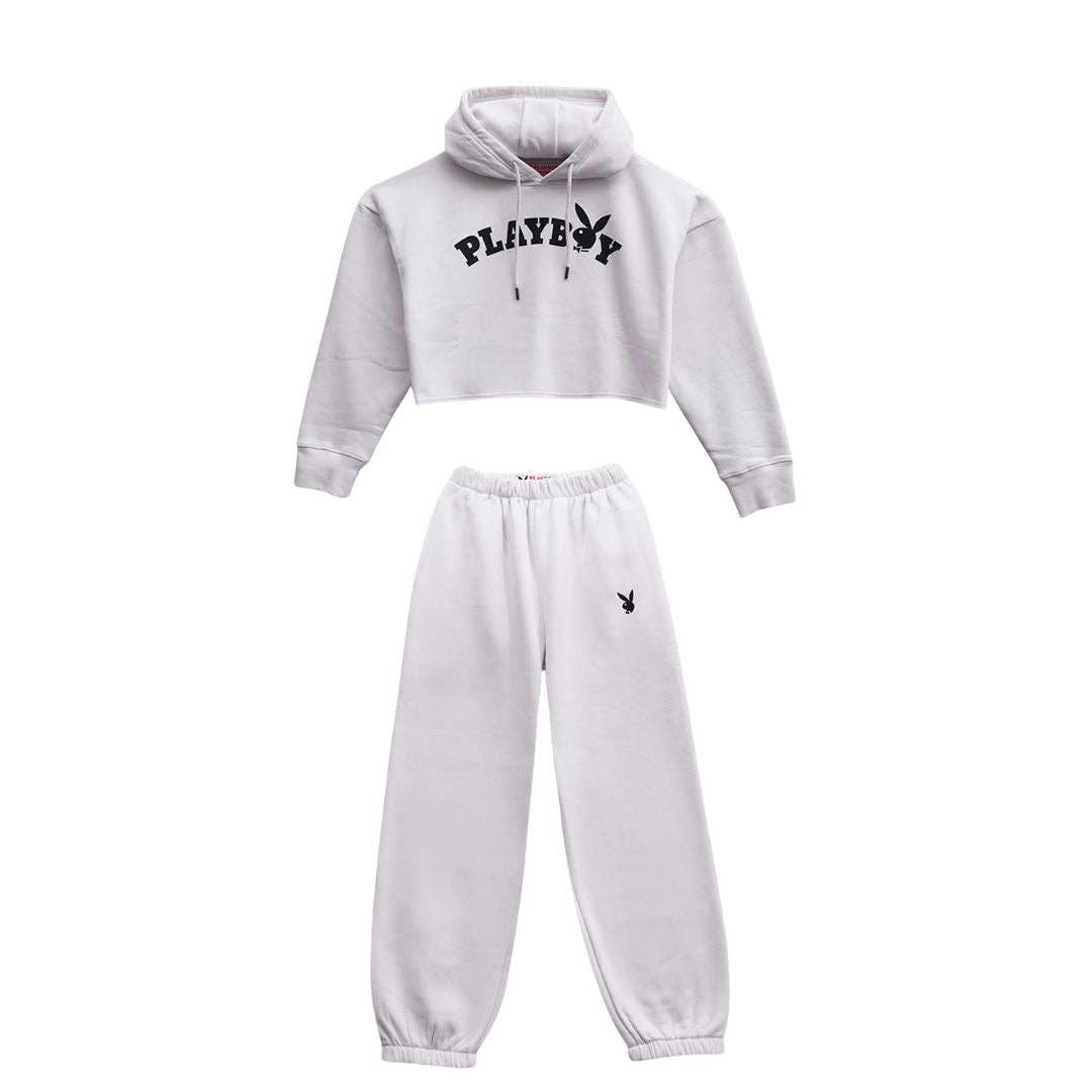 PLAYBOY - Wholesale Lounge Set - Women's - PB Logo Cropped Set2