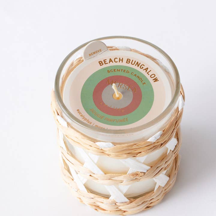 MERSEA - Wholesale Jar/Filled Candle - Beach Bungalow Seagrass Candle1