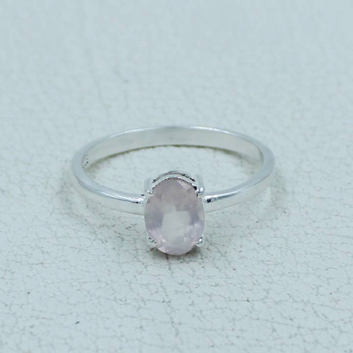 Silvex Jewelry - Wholesale Single Stone/Solitaire Ring - Garnet Minimalist Ring 925 Silver Birthstone Gift Jewelry32