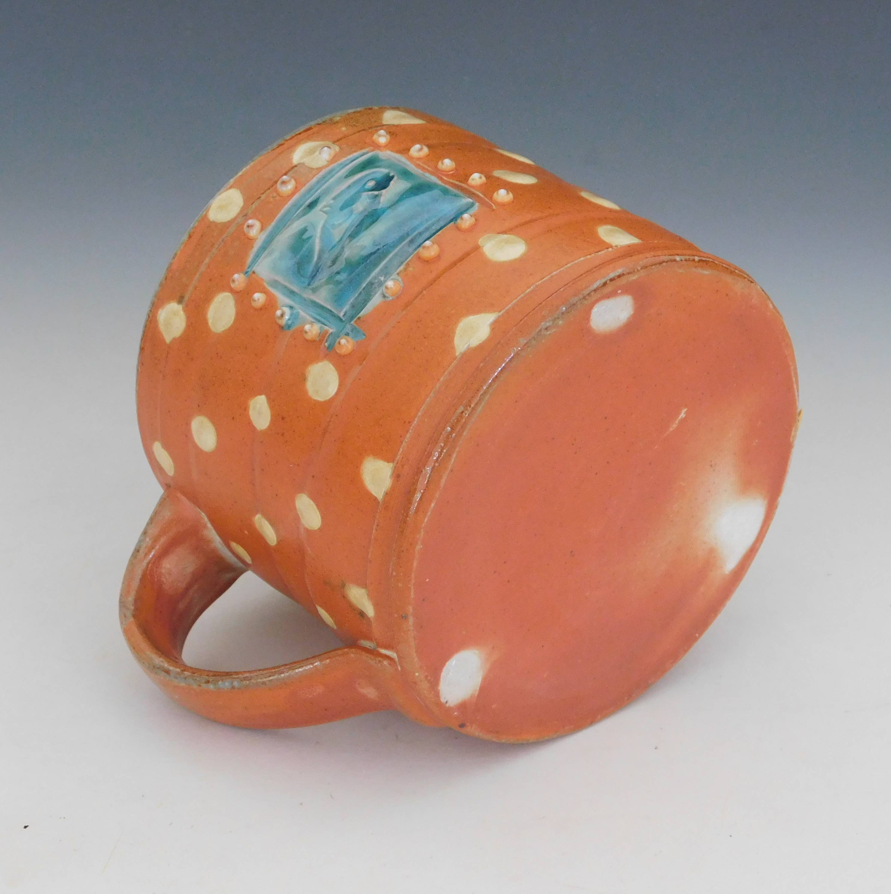 Fine Mess Pottery - Wholesale Coffee Mug - Leaping Salmon Mug1