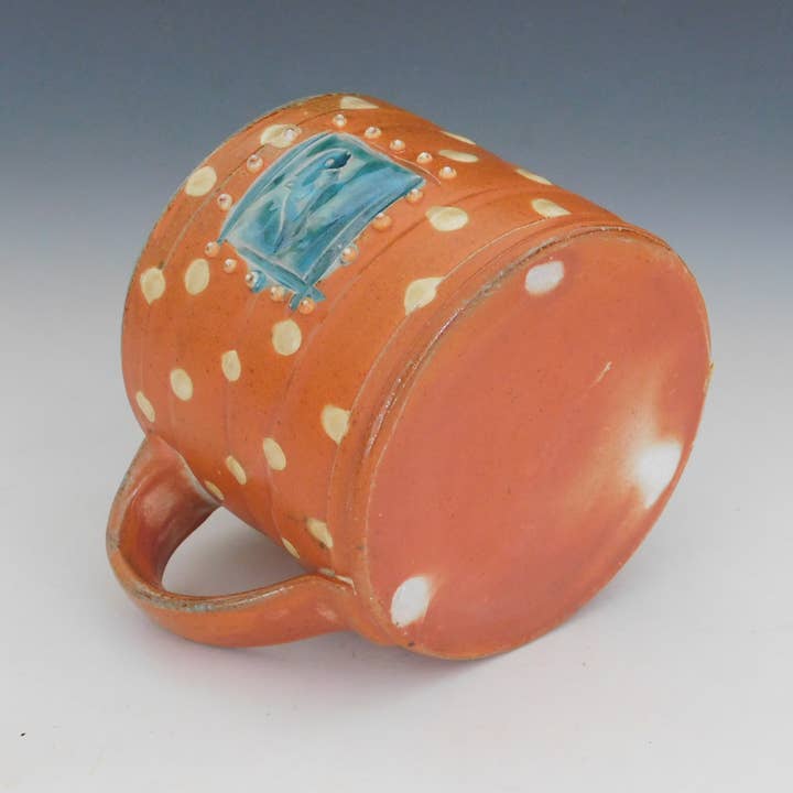 Fine Mess Pottery - Wholesale Coffee Mug - Leaping Salmon Mug1