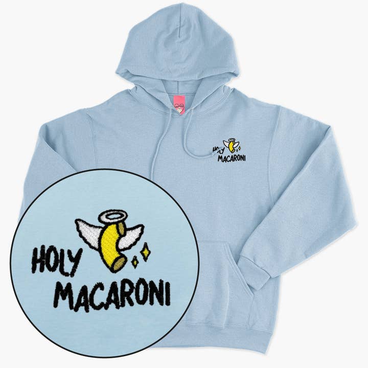 Holy Macaroni Broderad Huvtröja (Unisex) för wholesale av SassySpud