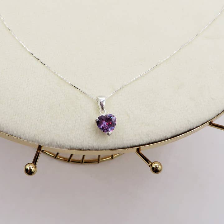 Daemon srls - Wholesale Pendant/Charm Necklace - CONNIE ~ ARGENTO 925 ~ Collana con pendente cuore in cubic zirconia2