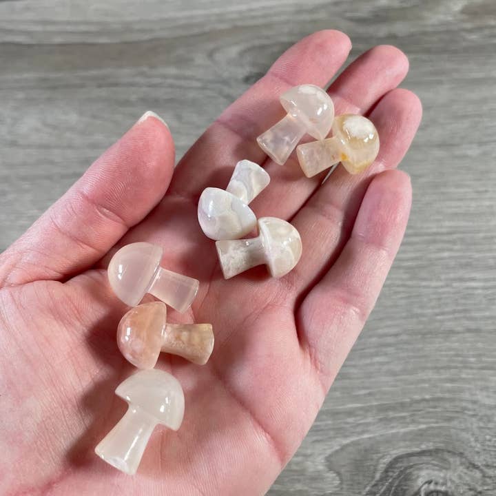 Keystone Crystals – wholesale Spiritual stone/crystal – Small Gemstone Mushrooms for Crystal and Gift Shops 1