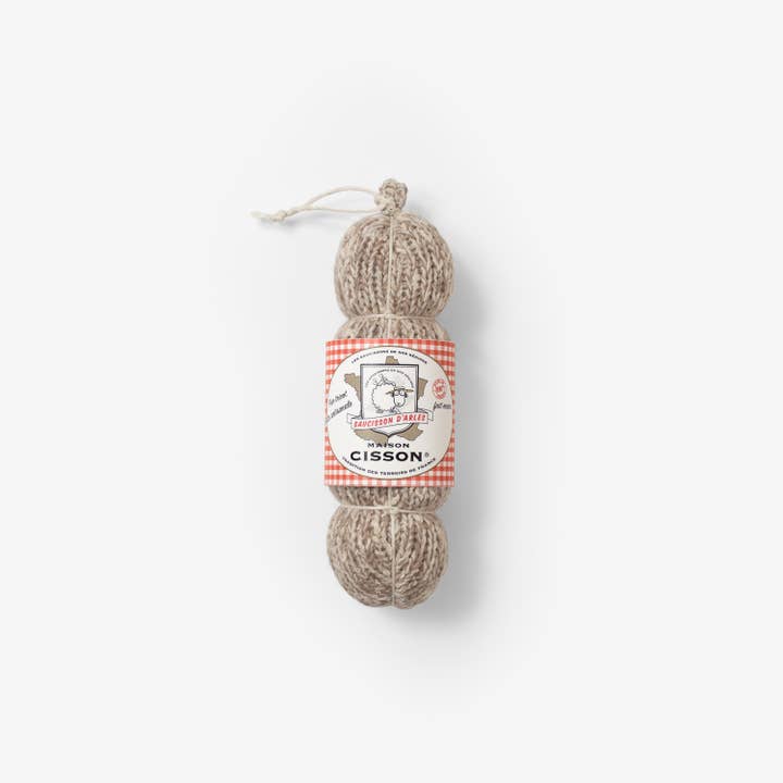 MAISON CISSON pour FAIRE PART AND CO - Wholesale Decorative Tabletop Object - Knitted “Arles sausage”