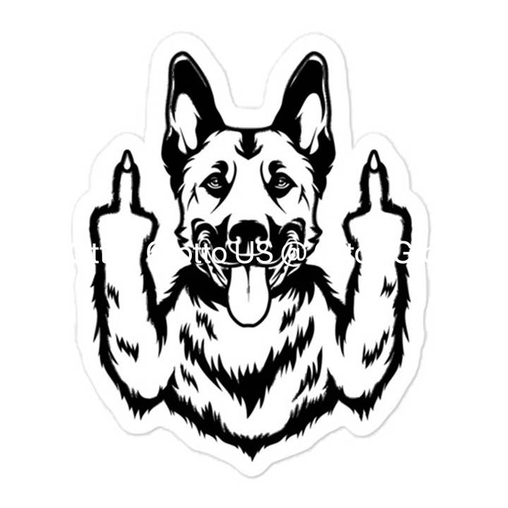 Otto's Grotto - Wholesale Sticker - Malinois K9 Unit Sticker, Maligator Sticker for K9 Handler1