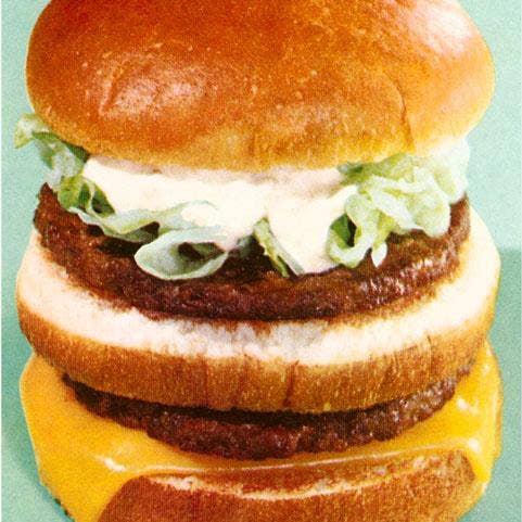 Art Print BE-42 Triple Burger for wholesale by Found Image Press