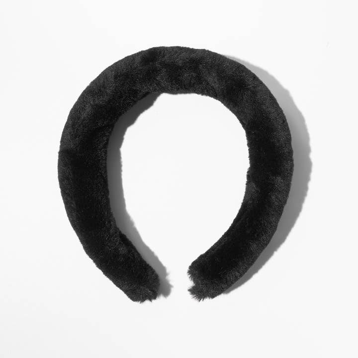 Ellie Rose - Wholesale Fashion headband – women's - Faux Fur Headband - Black3