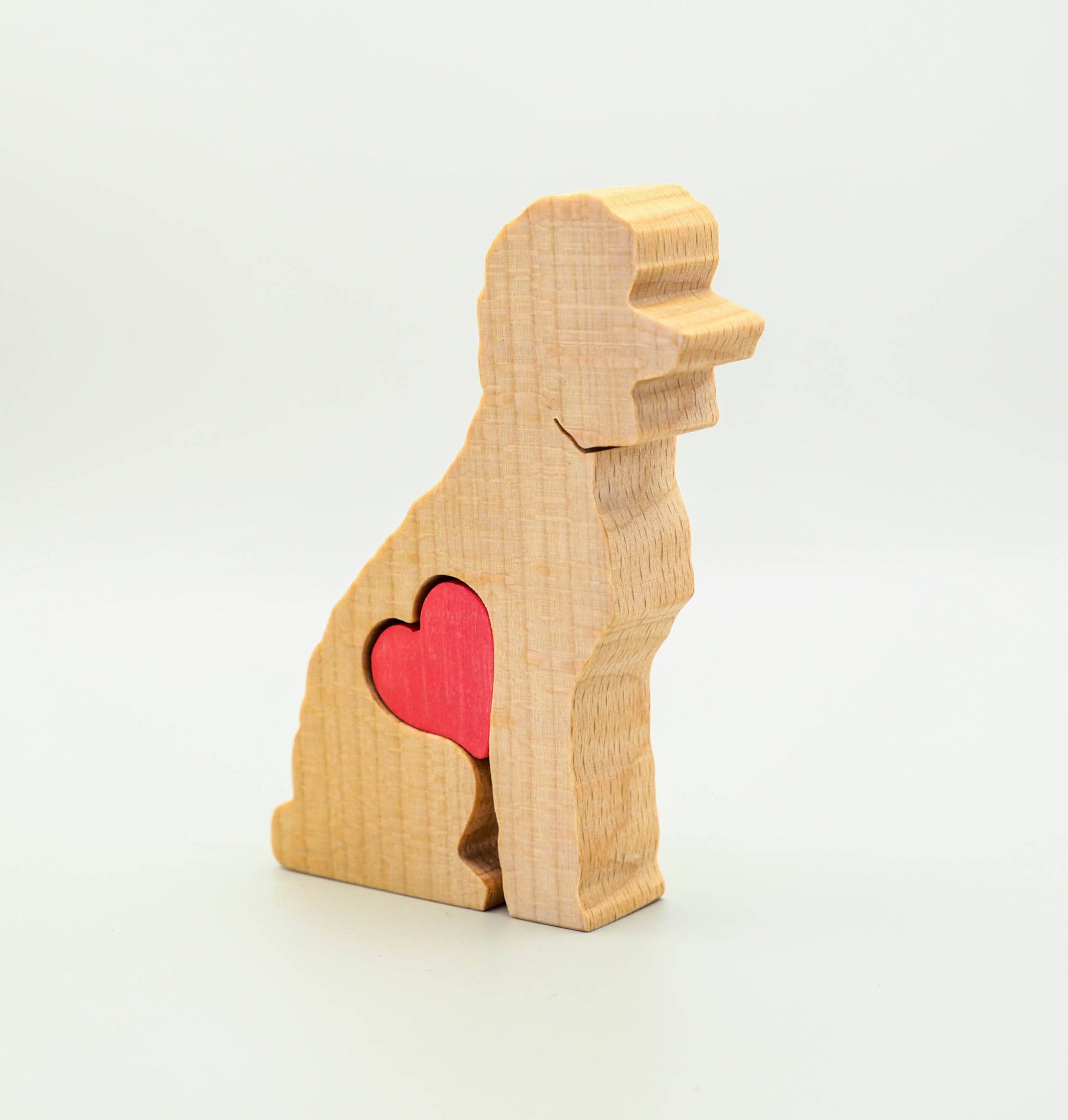 Wood Metamorphosis - Wholesale Decorative Figurine - Poodle - Little Wooden Dog Decorative Figurine Keepsake2