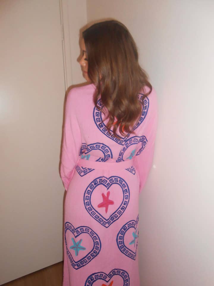 Orchid Bloom Long Robe Sea Star print - Just back in stock, run don’t walk! for wholesale on Faire12