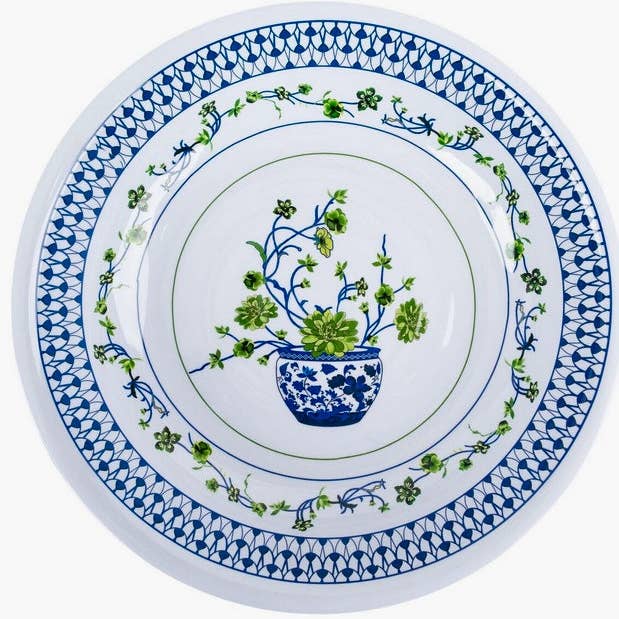 The Enchanted Home - Wholesale Dinnerware Set - Floral Cache Pot Melamine Dinnerware Collection2