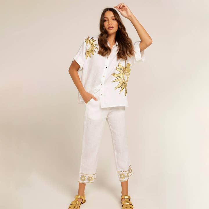 Love, Bonfire the Label - Wholesale Pants - Women's - You Beauty Linen Pant2