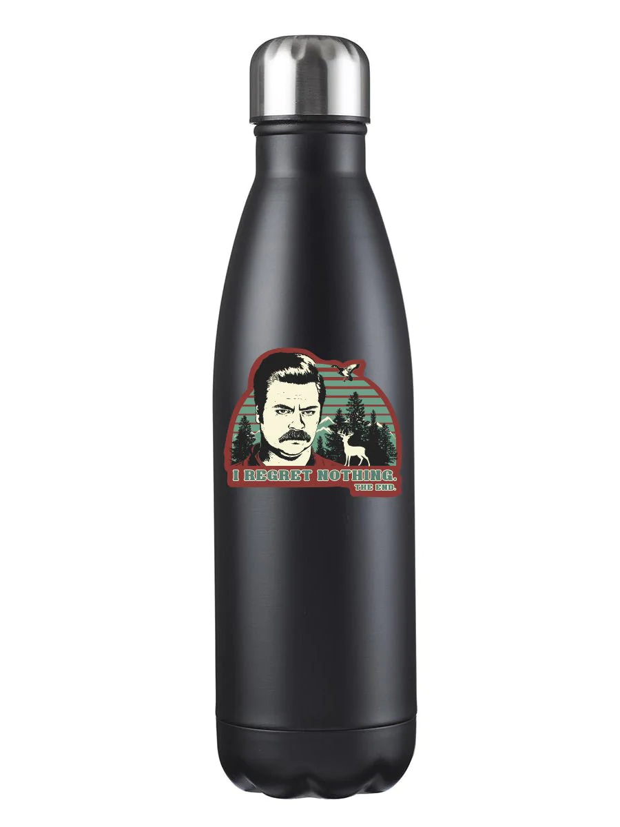 Papersalt - Wholesale Sticker - Parks and Rec: Ron Swanson "I Regret Nothing" Vinyl Sticker2