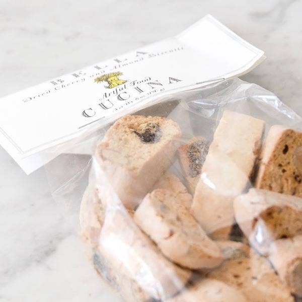 Bella Cucina - Wholesale Cookie - Dried Cherry & Almond Biscotti Bag - 6oz2