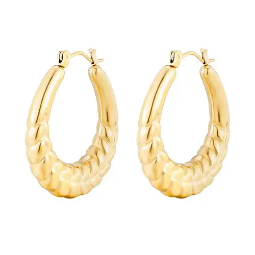 Gooddiy - Vendita all'ingrosso Orecchini singoli - Orecchini in acciaio inossidabile 304 placcati in oro 18K all'ingrosso2