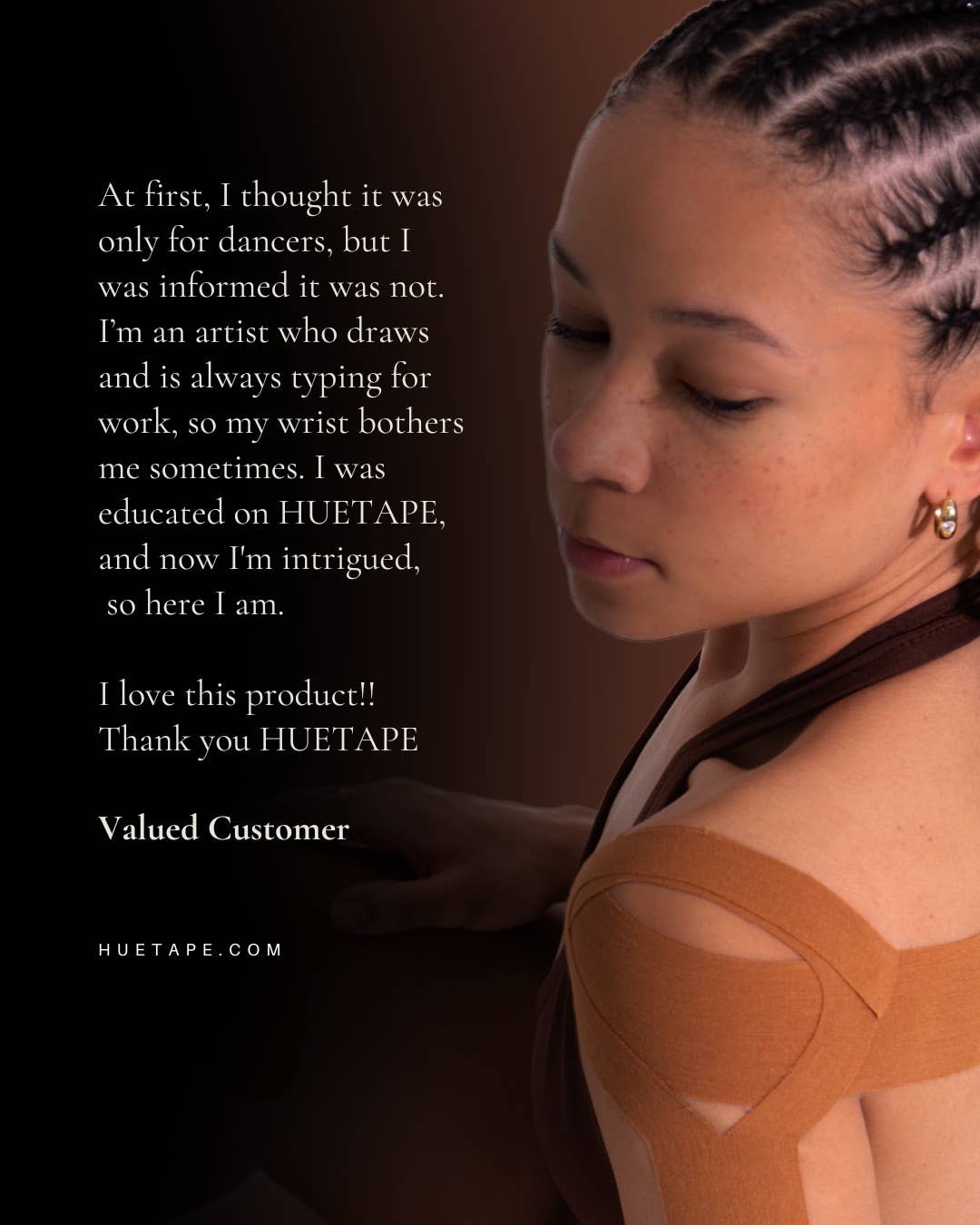 HUETAPE - Wholesale Fashion/Breast Tape - Women's - Caramel Kinesio Tape 7