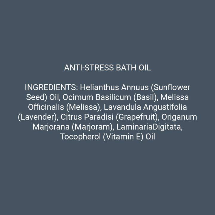 Spa Technologies - Wholesale Bath/Body Oil - Anti-Stress Bath Oil