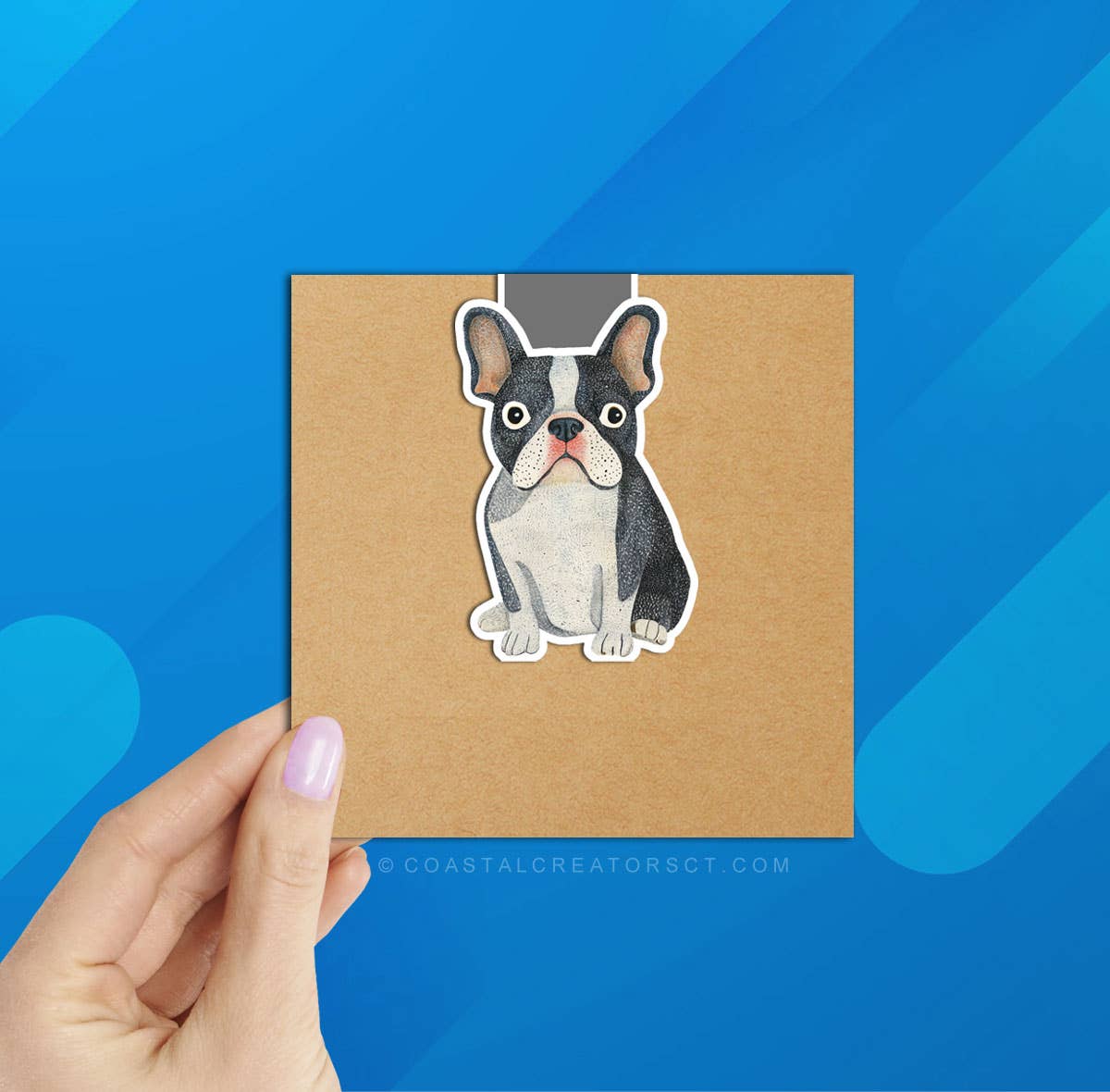 Coastal Creators of Connecticut - Wholesale Bookmark - Boston Terrier Reversible Magnetic Bookmark (Packaged)1