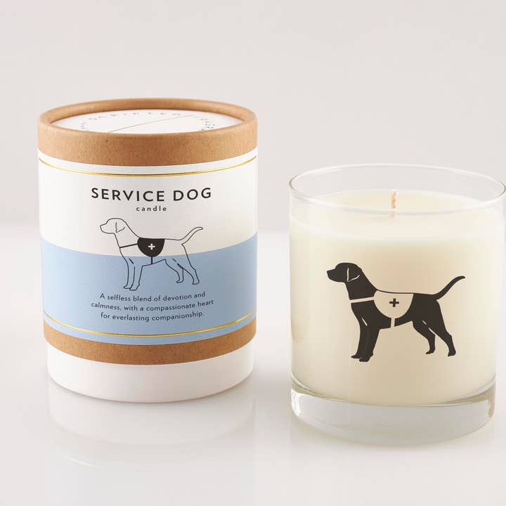 Servicehond Sojakaars in Drinkglas Twee-in-één Geschenk voor wholesale door Scripted Fragrance