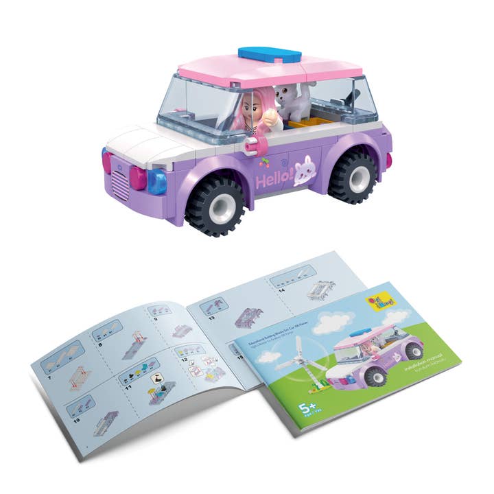 Multi Colored Ogi Mogi Girl’s Car Building Blocks Set 136 PCS Compatible with Lego for wholesale on Faire5