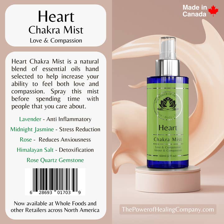 The Power of Healing - Wholesale Aromatherapy Mist - Heart Chakra Mist4