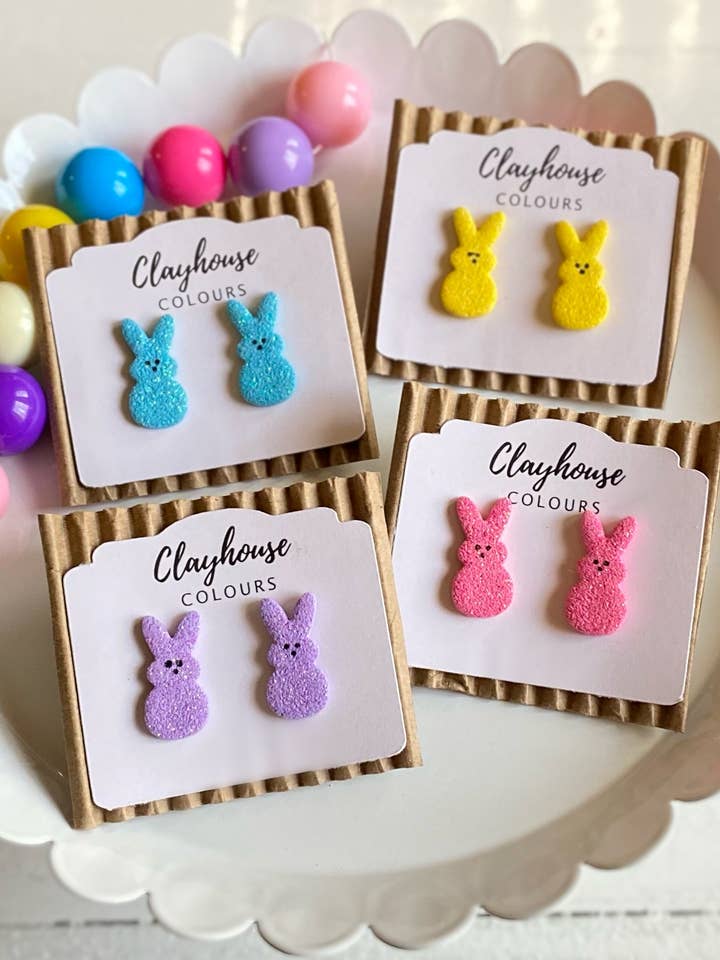 Peeps Studs | Påskeøreringe for engroshandel hos Clayhouse Colours