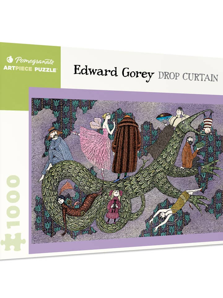 Edward Gorey: Drop Curtain 1000-Piece Jigsaw Puzzle for wholesale by Pomegranate