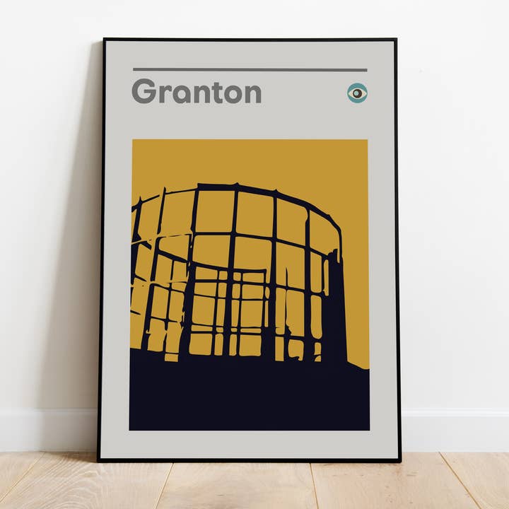 Edinburgh Print, Hipster Gas Work Travel Poster, Pop Culture for wholesale by Jaffa Orange