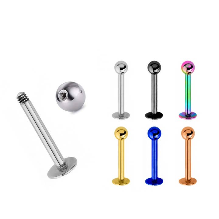 Bodytrend - Wholesale Lip Ring - LIP LABRET,LABRET STUD LIP PIERCING SURGICAL STEEL 316L9