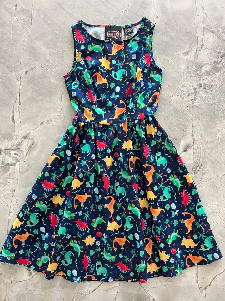 Vestido Vintage de Dinos de Fiesta para venta al por mayor de Retrolicious
