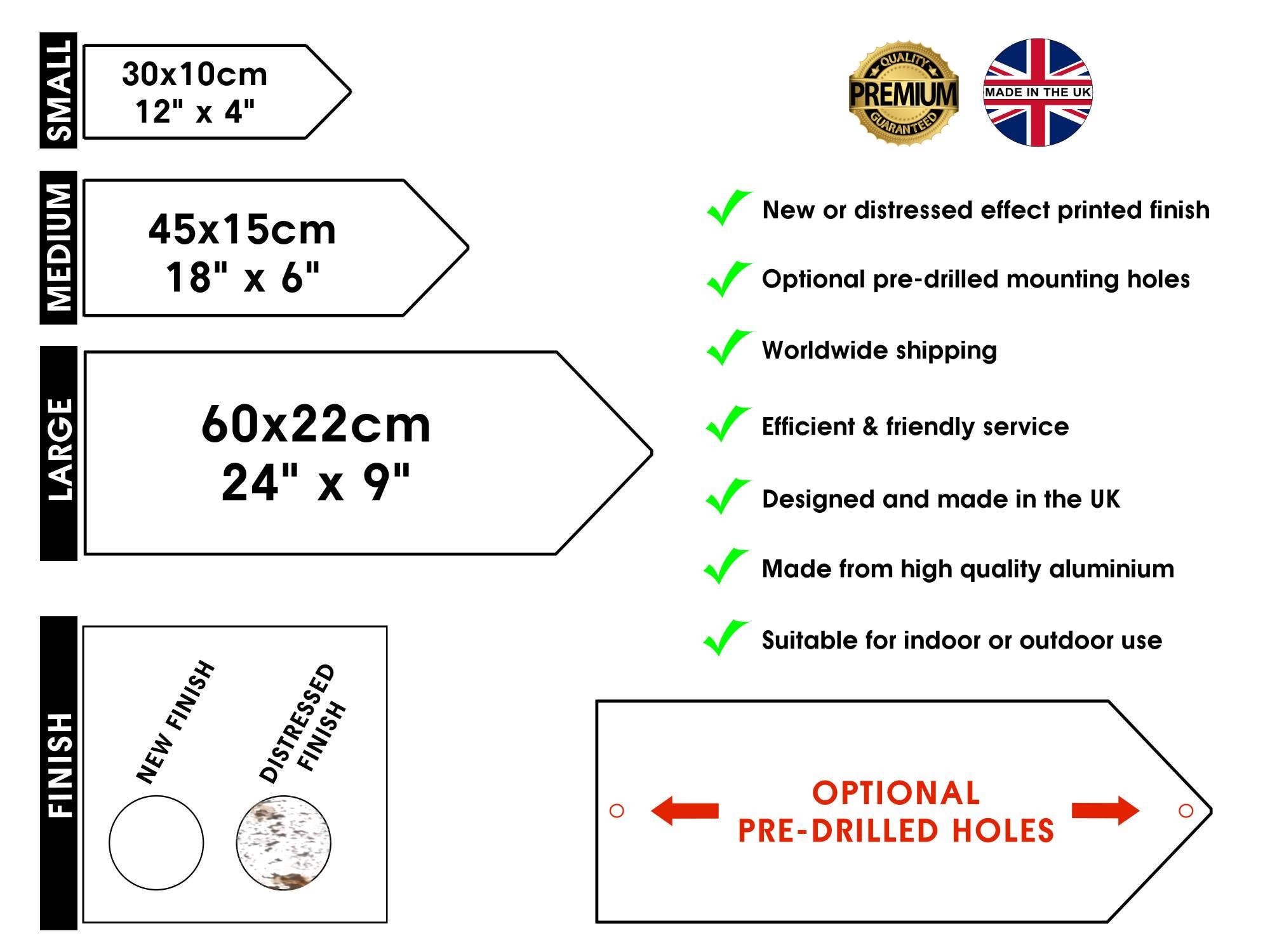 Auto Junk UK Ltd - Wholesale Sign - Personalised Tennis Directional Arrow Road Sign1