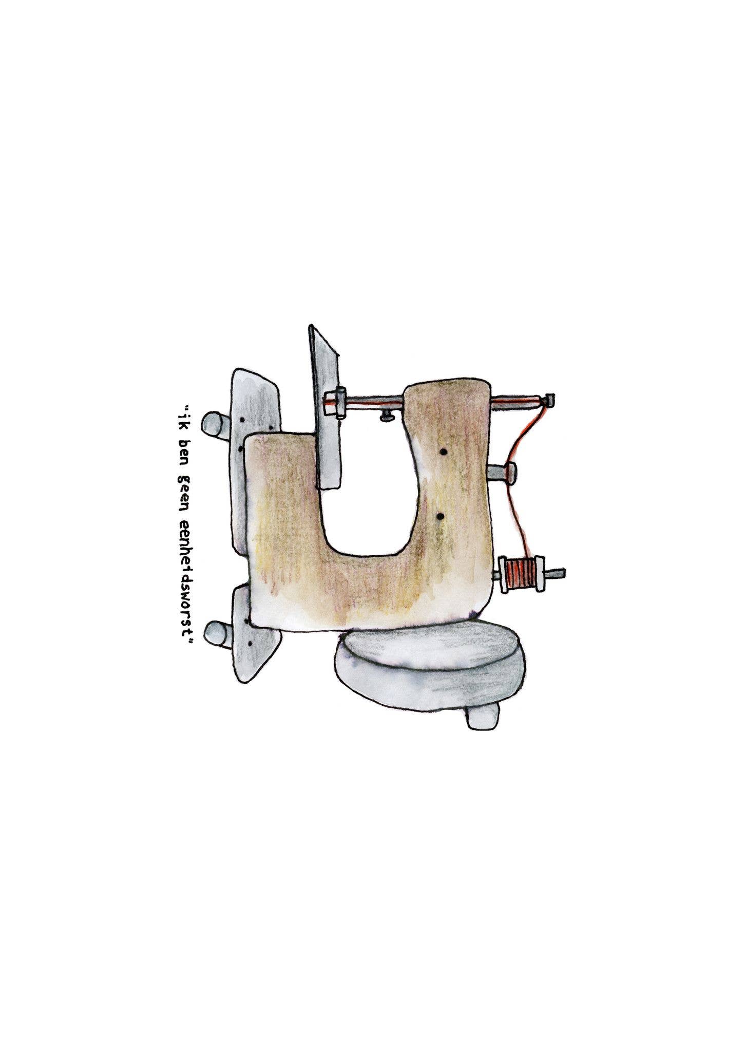 Studio Anne Bekkenutte – Engroshandel Hverdagshilsen kort – Ik ben er eenheidsworst0