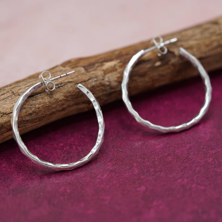 Kaali Boutique – Brincos de argola por atacado – Argolas Elegantes de Prata / Marteladas / Argolas de Prata / Étnico Boho Clássico XL Boémio Casamento Joalharia Nupcial Hippie Hiphop Festival4