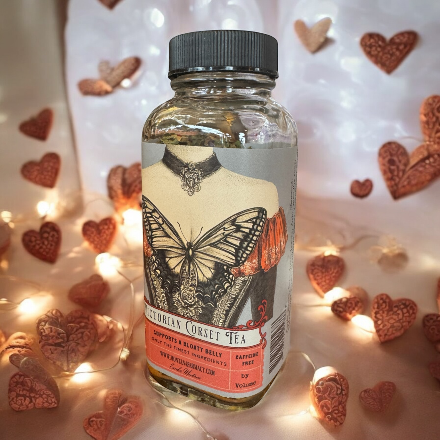 Montana Farmacy - Wholesale Loose Tea - Vintage Victorian Corset Tea support a bloaty tummy Tea Jar4