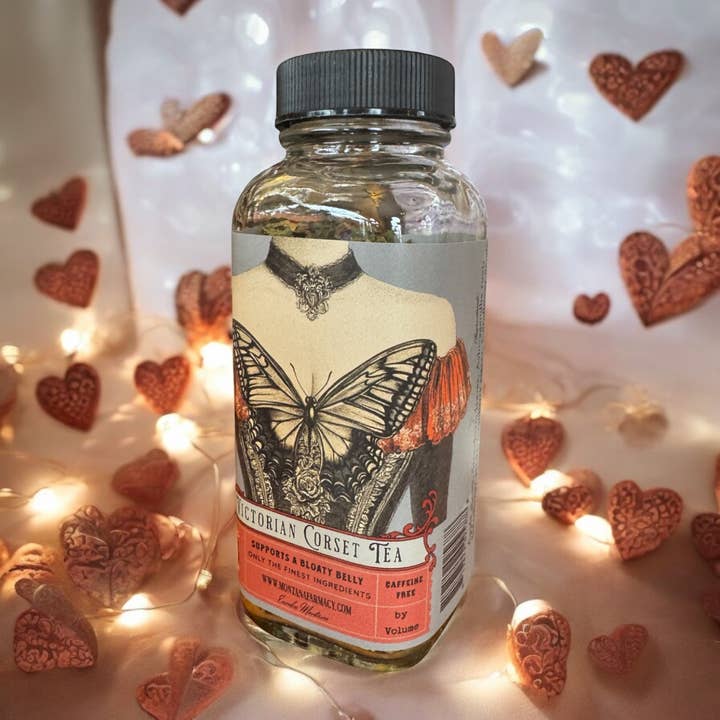 Montana Farmacy - Wholesale Loose Tea - Vintage Victorian Corset Tea support a bloaty tummy Tea Jar4