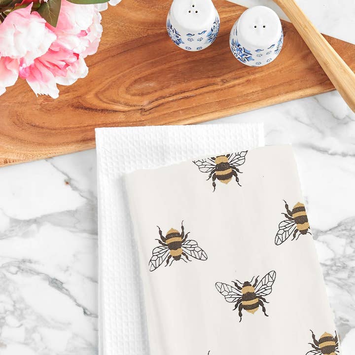 C&F Home - Wholesale Tea Towel - Bumblebee Kitchen Towel1