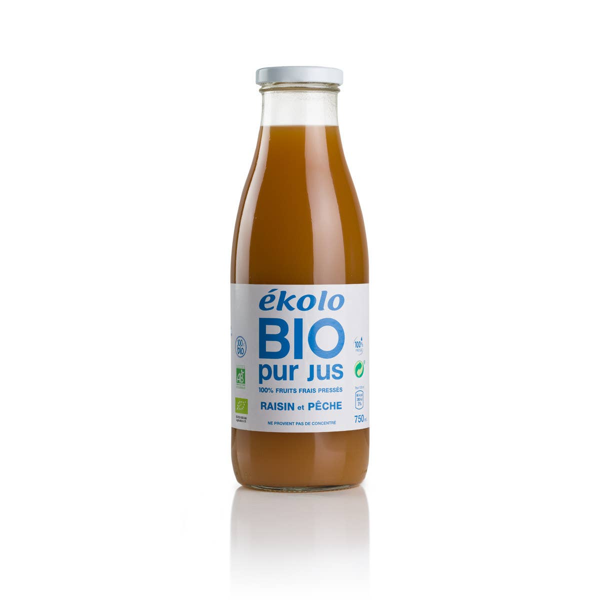 ekolo - Wholesale Fruit Juice - Organic Peach and Grape Juice, 6 pcs x 750ml3
