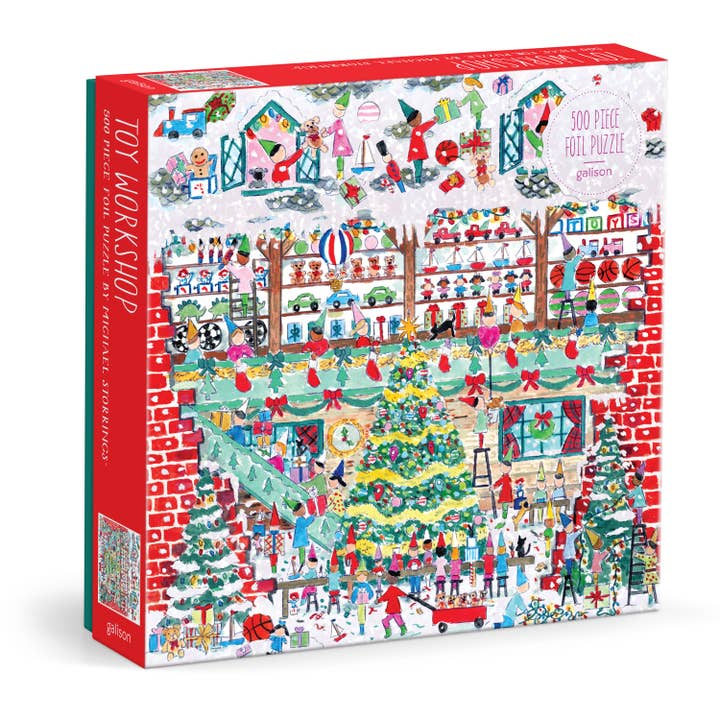 Chronicle Books - Wholesale Puzzle - Adult - Michael Storrings Toy Workshop 500 Piece Foil Puzzle