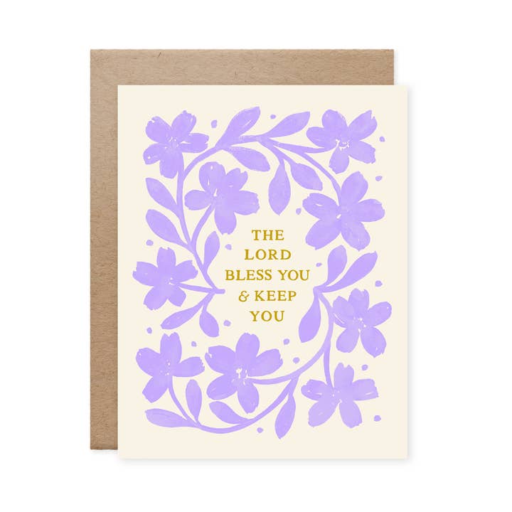Naomi Paper Co. - Wholesale Encouragement Card - The Lord Bless You & Keep You Card