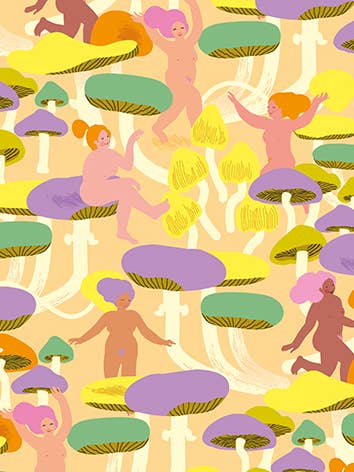 Mushroom nudies, plat laken voor wholesale door Noi Publishing