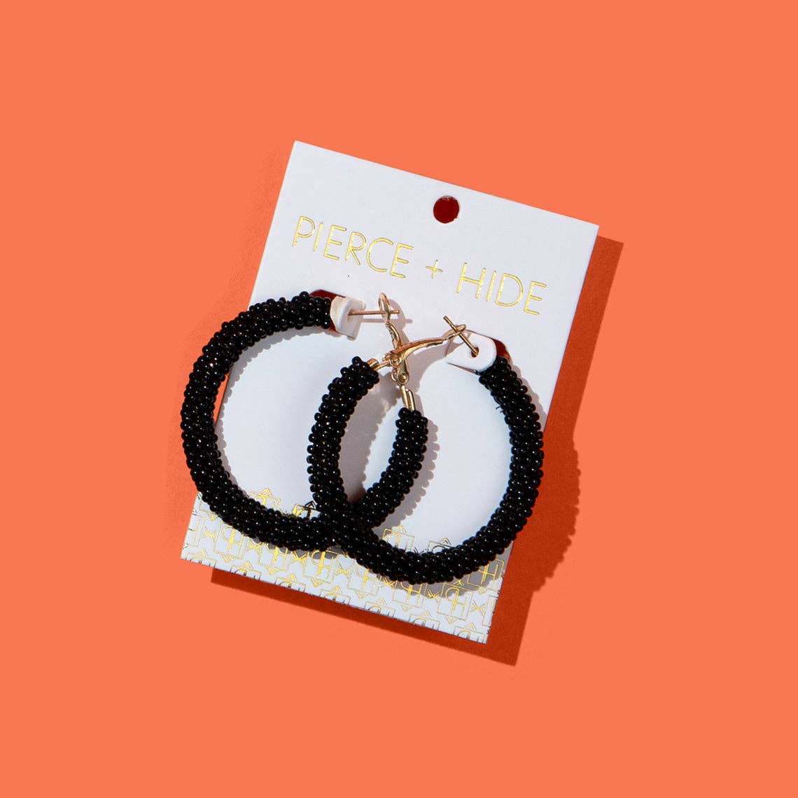 Pierce + Hide - Wholesale Hoop Earrings - Custom Solid Beaded Hoop Earrings | Colored Hoop1