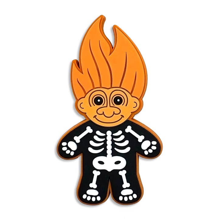 Spooky Skeleton Troll Halloween 3D PVC Magnet for wholesale by Krystan Saint Cat