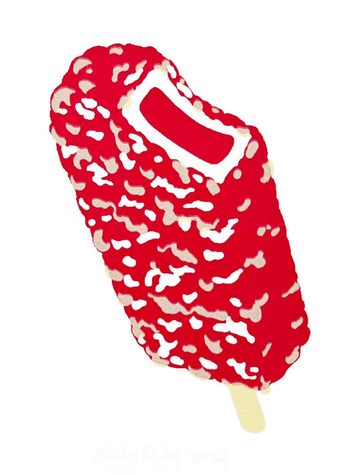 Strawberry Shortcake Pop Print for wholesale by Emily Cady Design
